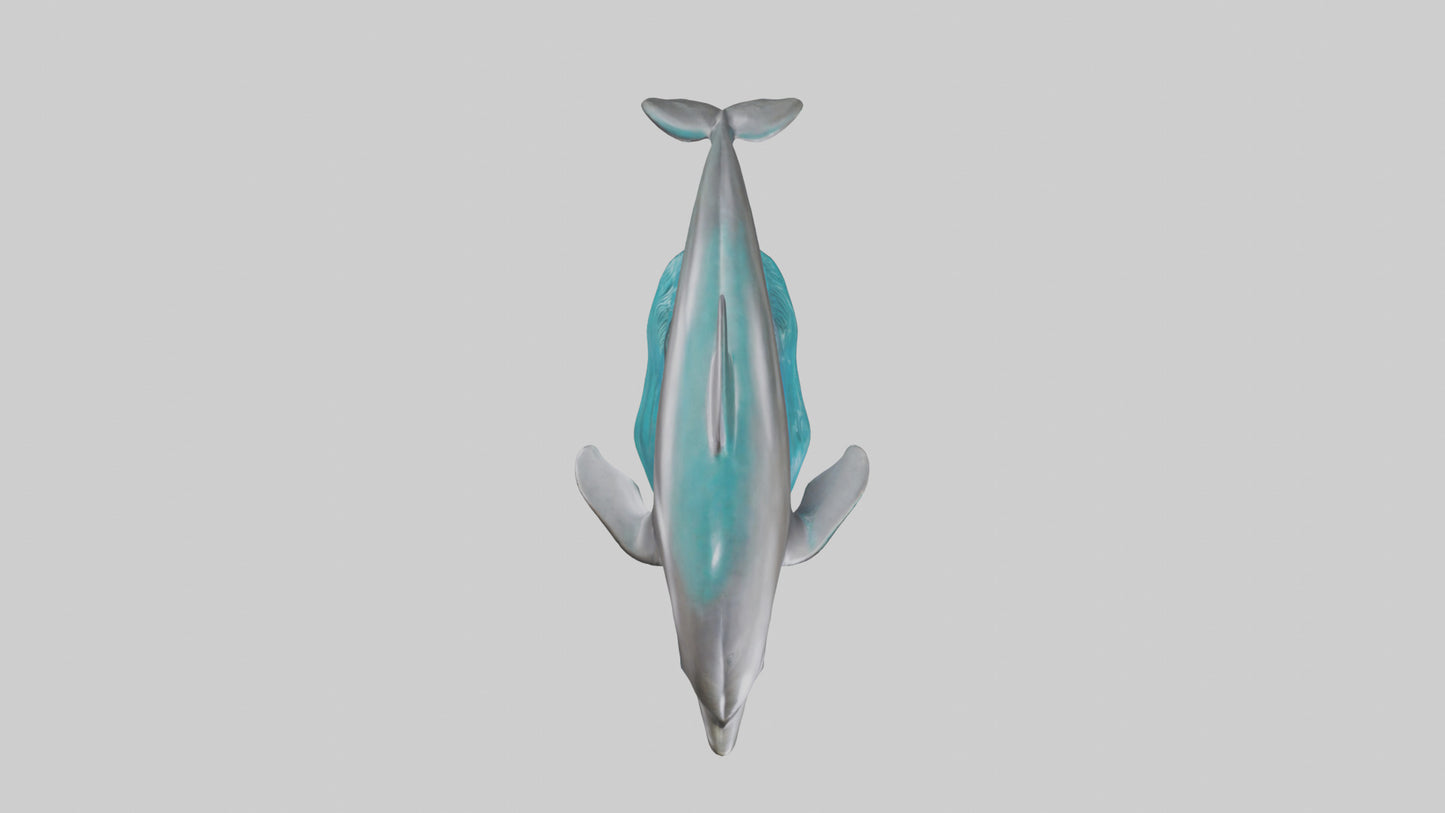 Dolphin statue model 3D model