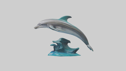 Dolphin statue model 3D model