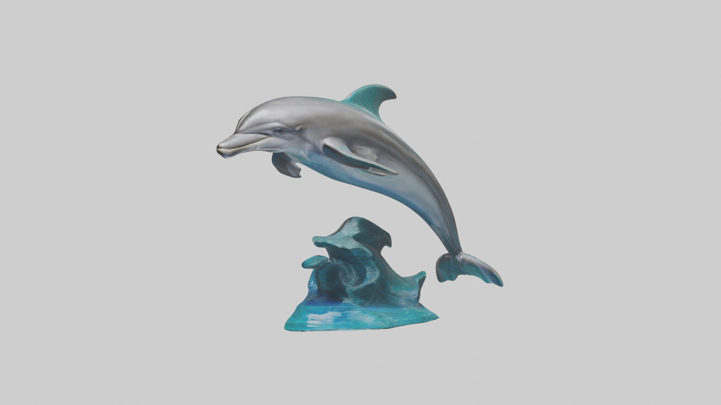 Dolphin statue model 3D model