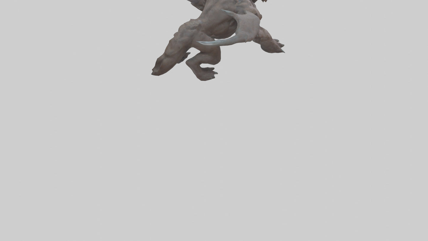 3D model Doom Beast model VR / AR / low-poly