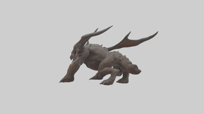 3D model Doom Beast model VR / AR / low-poly