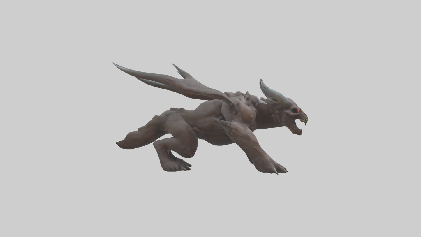 3D model Doom Beast model VR / AR / low-poly