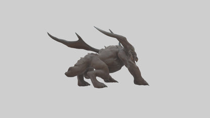 3D model Doom Beast model VR / AR / low-poly