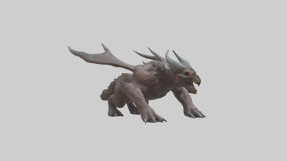 3D model Doom Beast model VR / AR / low-poly
