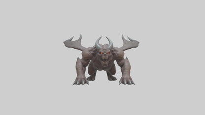 3D model Doom Beast model VR / AR / low-poly