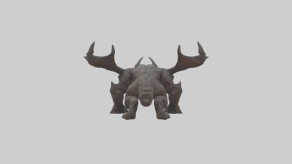 3D model Doom Beast model VR / AR / low-poly