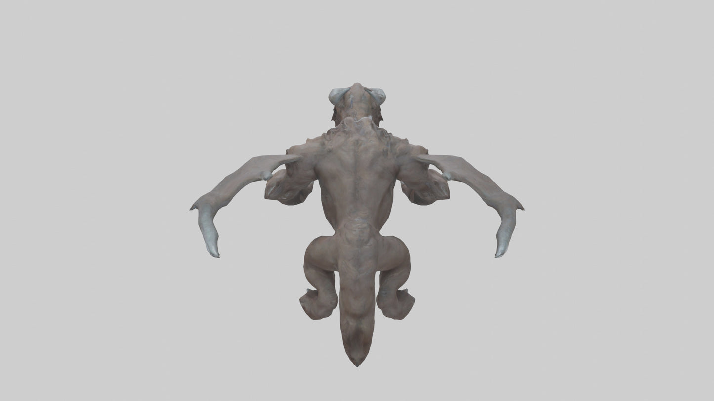 3D model Doom Beast model VR / AR / low-poly