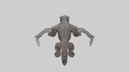 3D model Doom Beast model VR / AR / low-poly