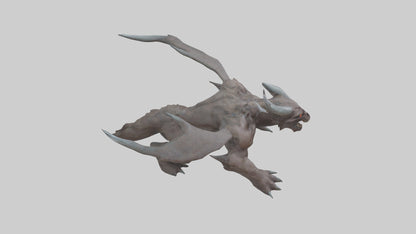 3D model Doom Beast model VR / AR / low-poly