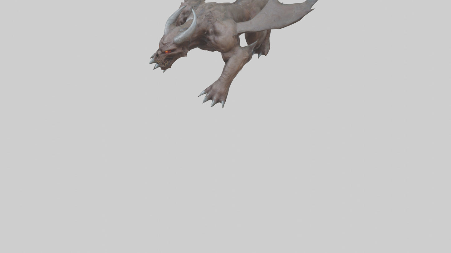 3D model Doom Beast model VR / AR / low-poly