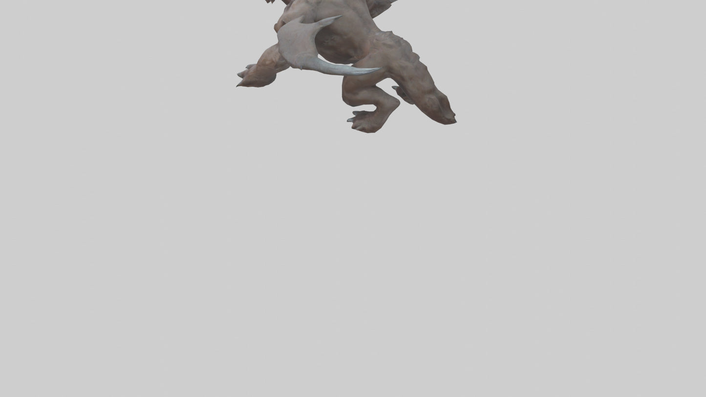 3D model Doom Beast model VR / AR / low-poly