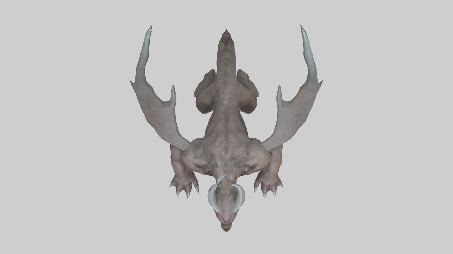 3D model Doom Beast model VR / AR / low-poly
