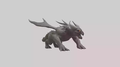 3D model Doom Beast model VR / AR / low-poly