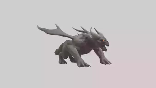 3D model Doom Beast model VR / AR / low-poly