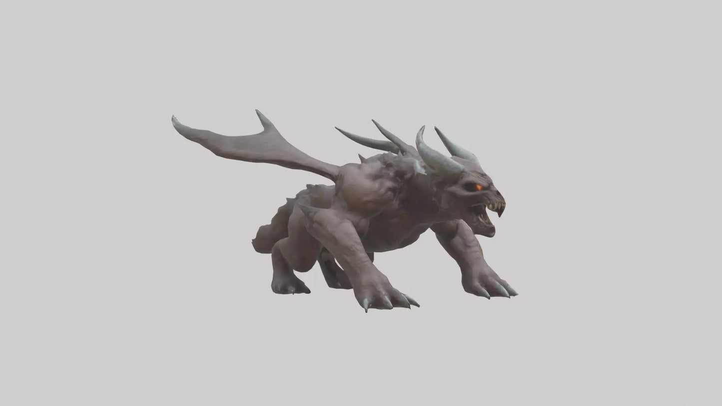 3D model Doom Beast model VR / AR / low-poly