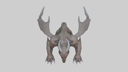3D model Doom Beast model VR / AR / low-poly