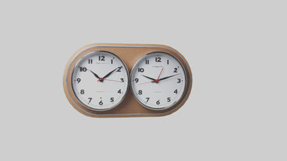3D model Double Face Wall Clock model VR / AR / low-poly