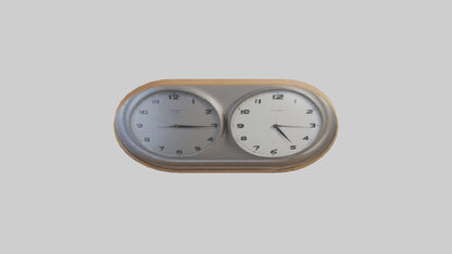 3D model Double Face Wall Clock model VR / AR / low-poly