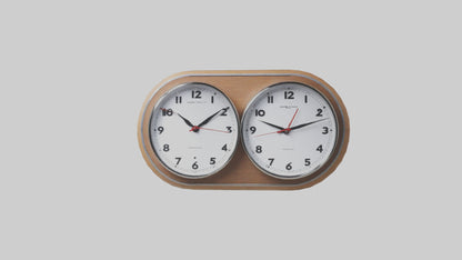 3D model Double Face Wall Clock model VR / AR / low-poly