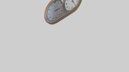 3D model Double Face Wall Clock model VR / AR / low-poly