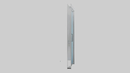 Double glass door model VR / AR / low-poly