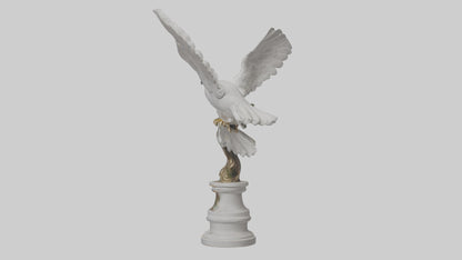 Dove of Peace statue model 3D model