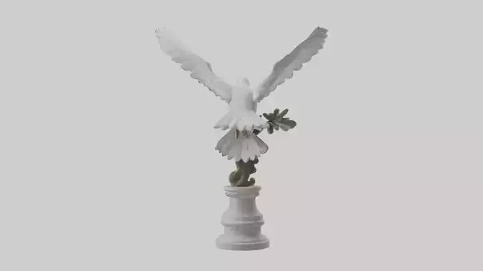 Dove of Peace statue model 3D model