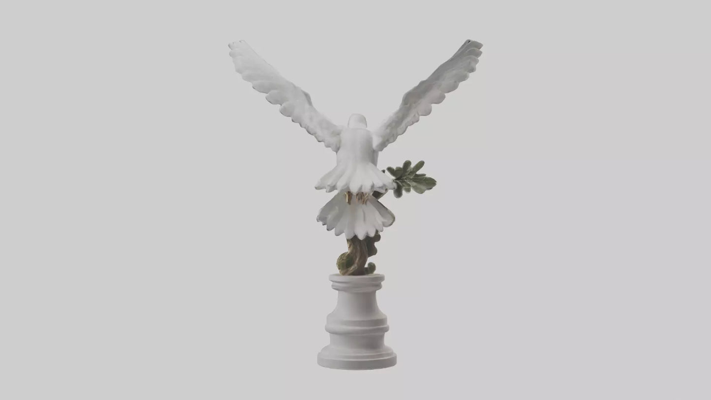Dove of Peace statue model 3D model