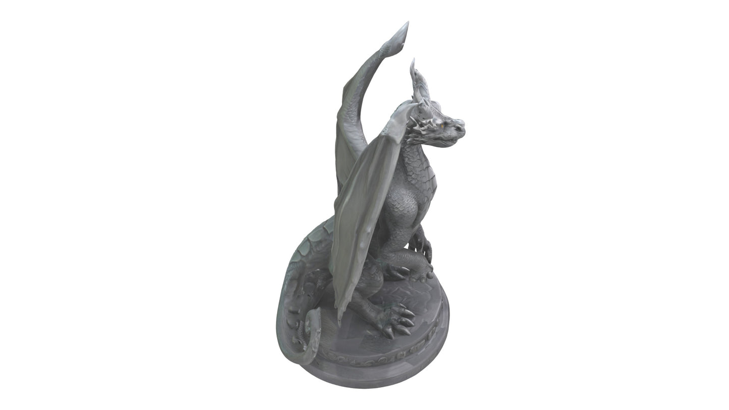 Dragon Guardian statue model 3D model
