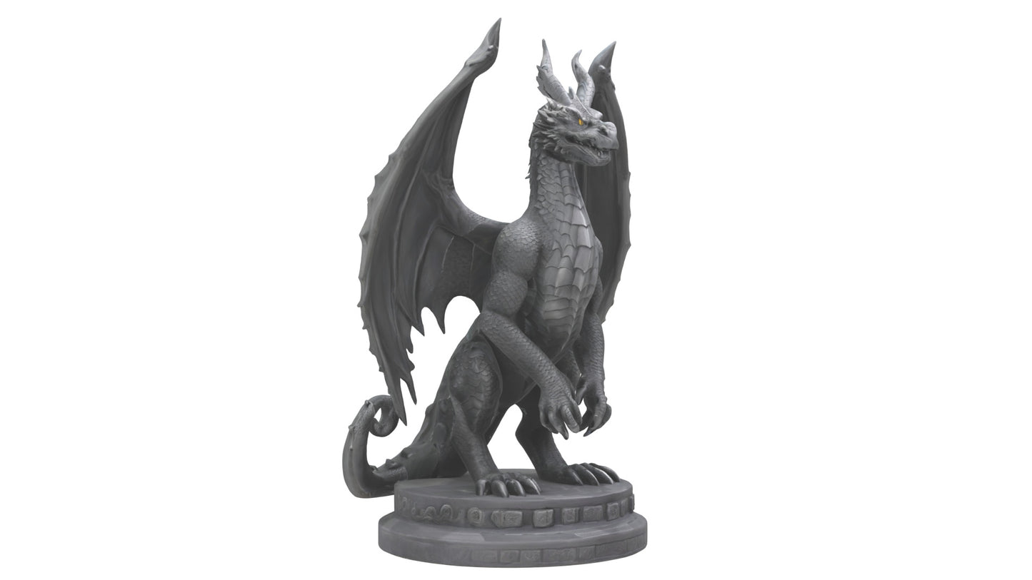 Dragon Guardian statue model 3D model