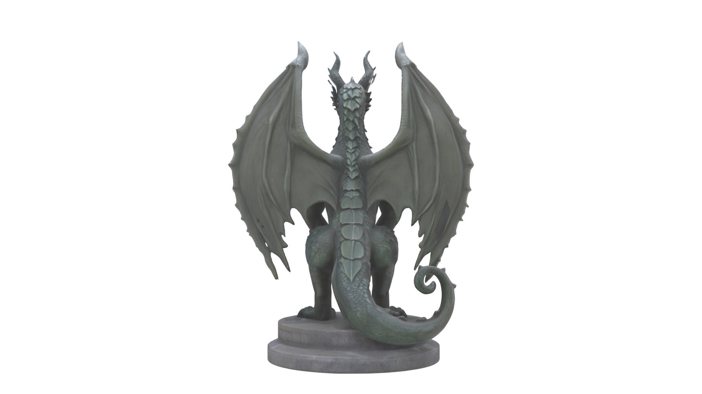Dragon Guardian statue model 3D model