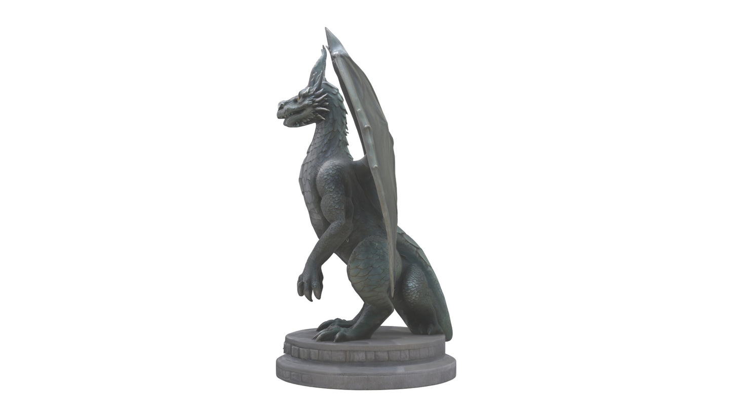 Dragon Guardian statue model 3D model