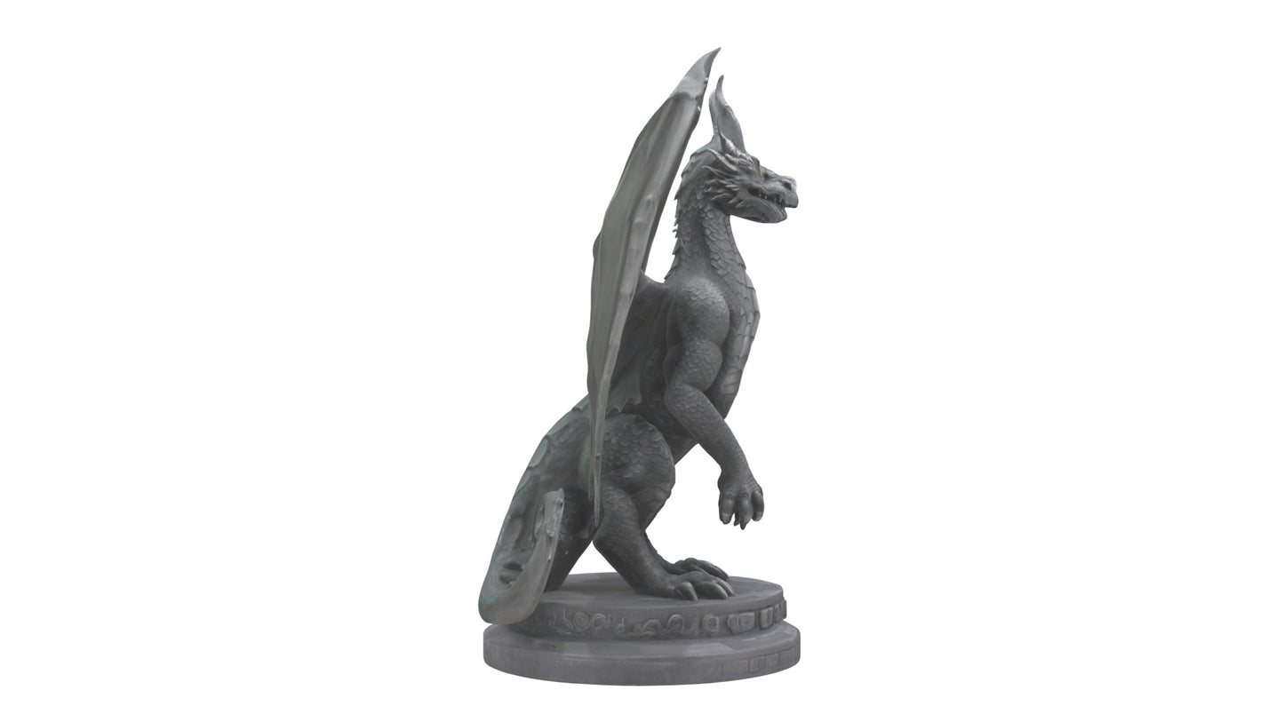 Dragon Guardian statue model 3D model