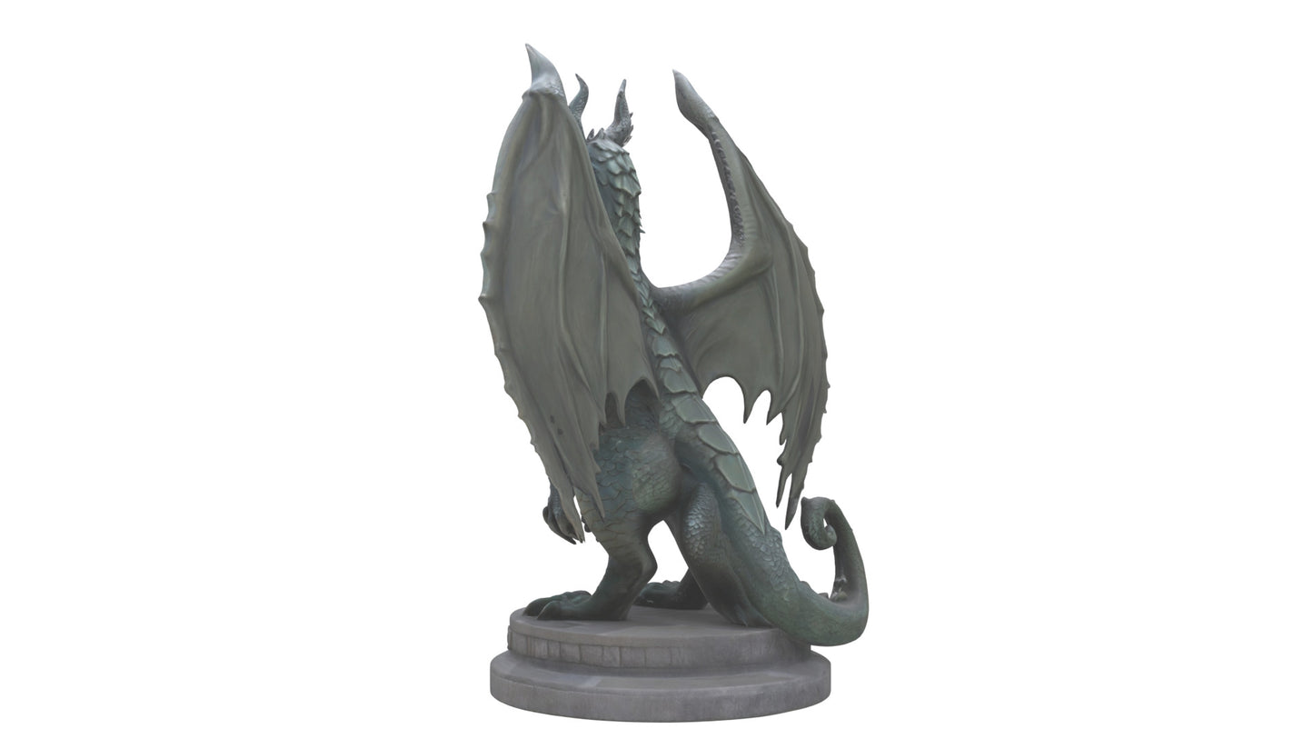 Dragon Guardian statue model 3D model