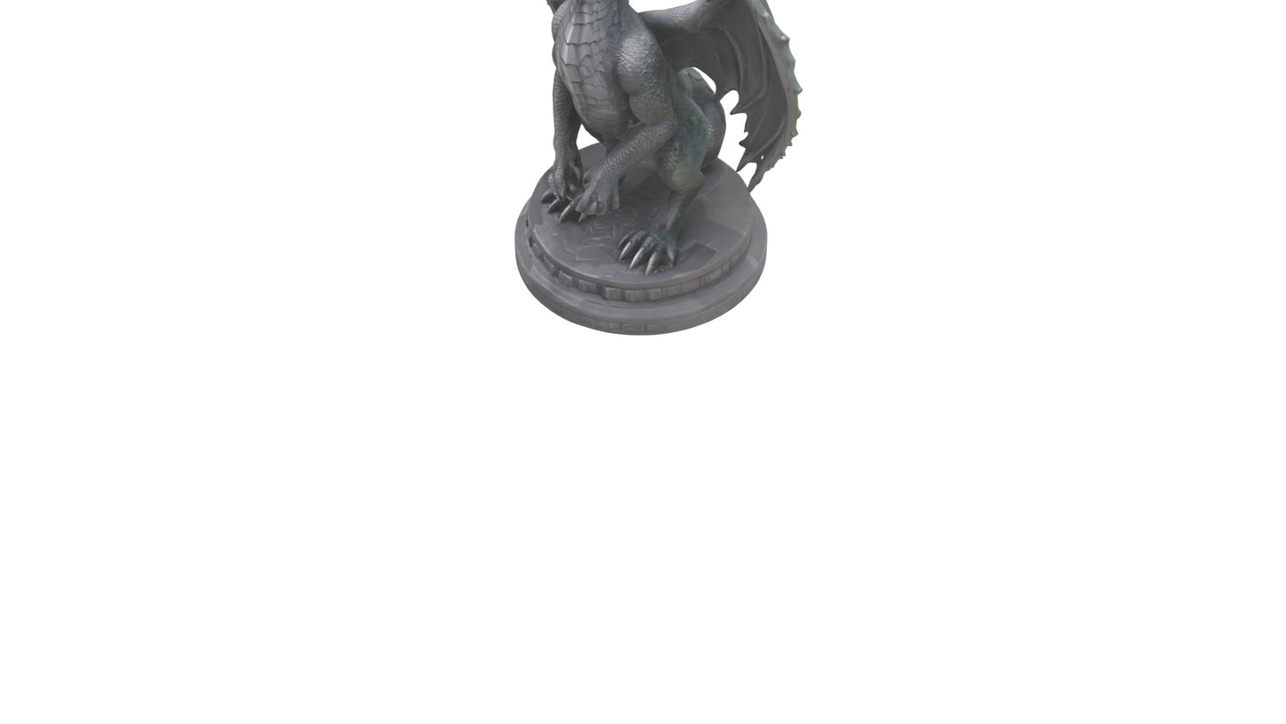 Dragon Guardian statue model 3D model