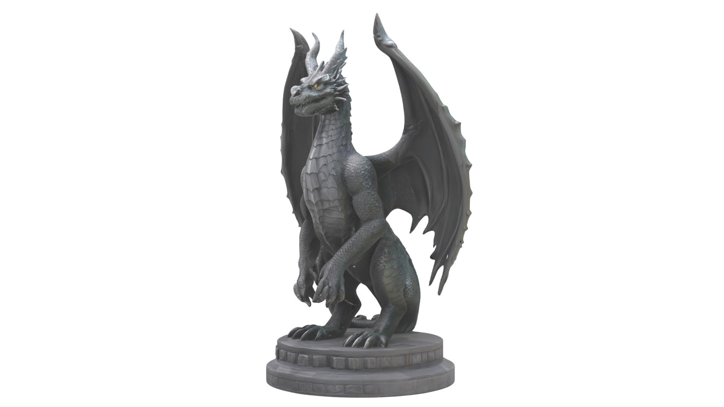 Dragon Guardian statue model 3D model