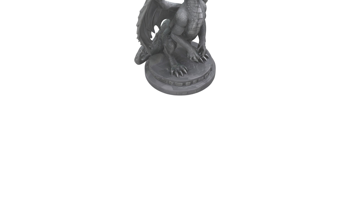 Dragon Guardian statue model 3D model