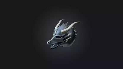 3D model Dragon Helm VR / AR / low-poly