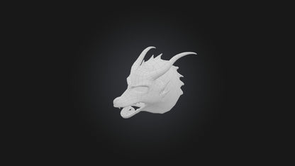 3D model Dragon Helm VR / AR / low-poly