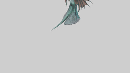 Dragon Queen statue model VR / AR / low-poly