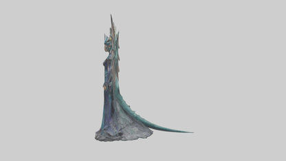 Dragon Queen statue model VR / AR / low-poly