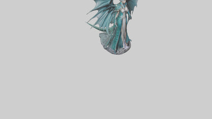 Dragon Queen statue model VR / AR / low-poly