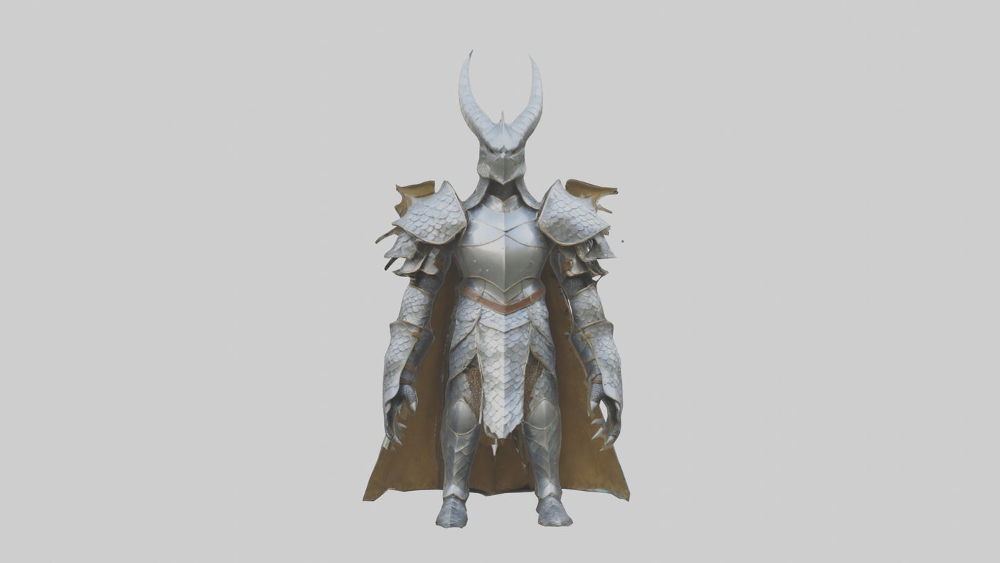 Dragon Scale Armor model VR / AR / low-poly