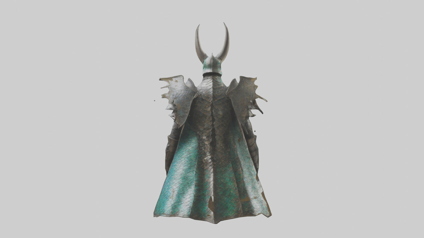 Dragon Scale Armor model VR / AR / low-poly