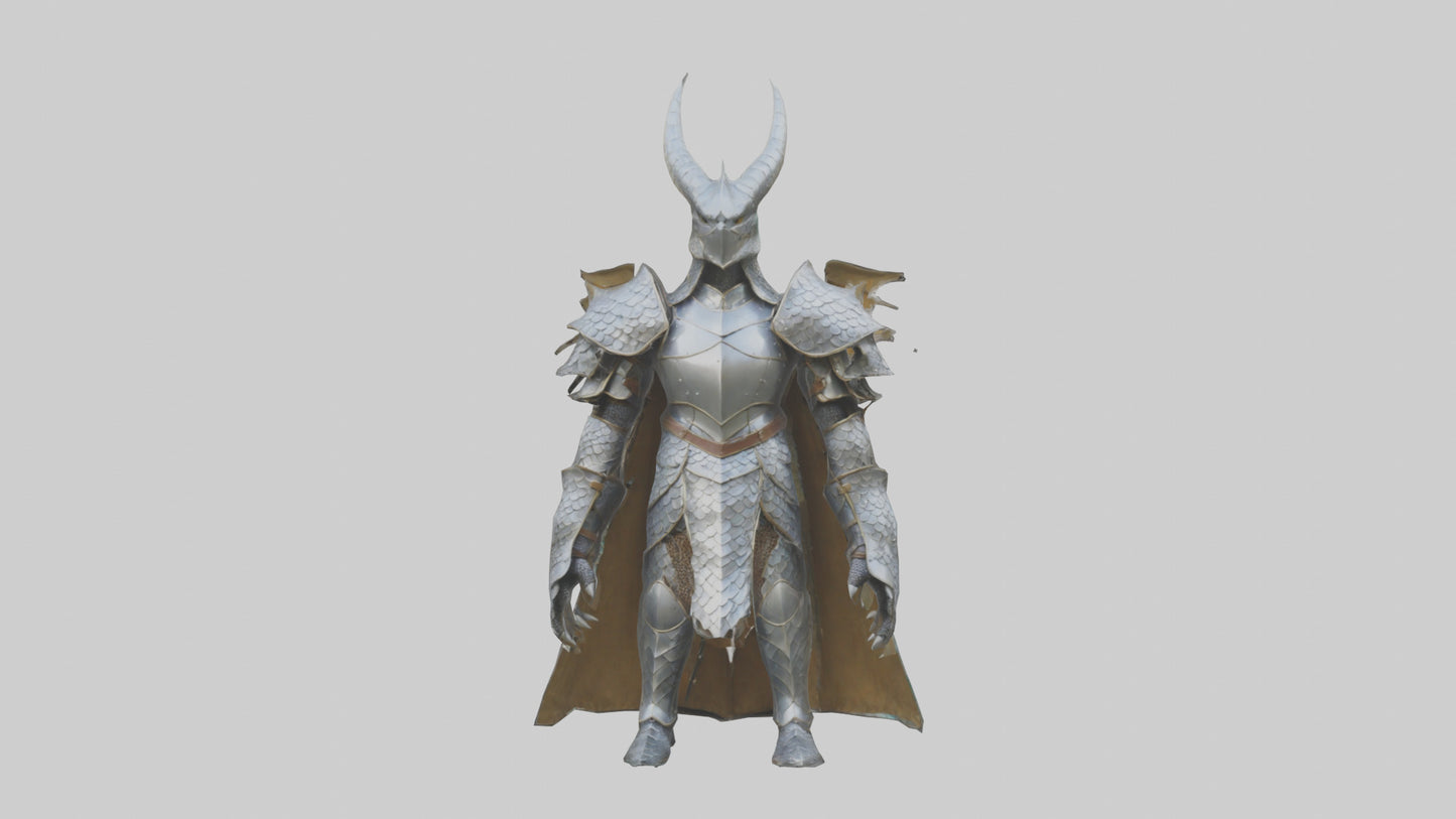 Dragon Scale Armor model VR / AR / low-poly