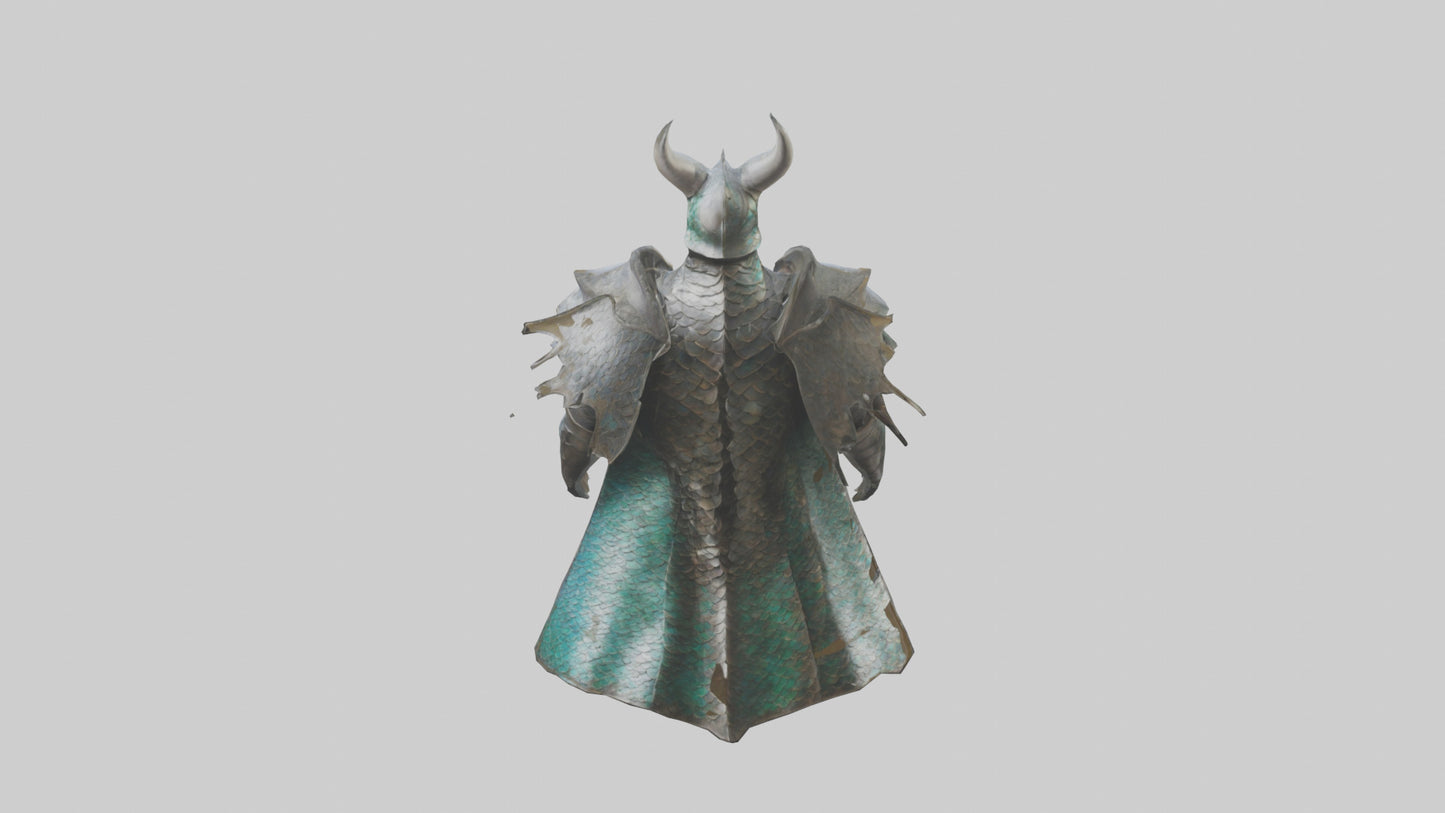 Dragon Scale Armor model VR / AR / low-poly