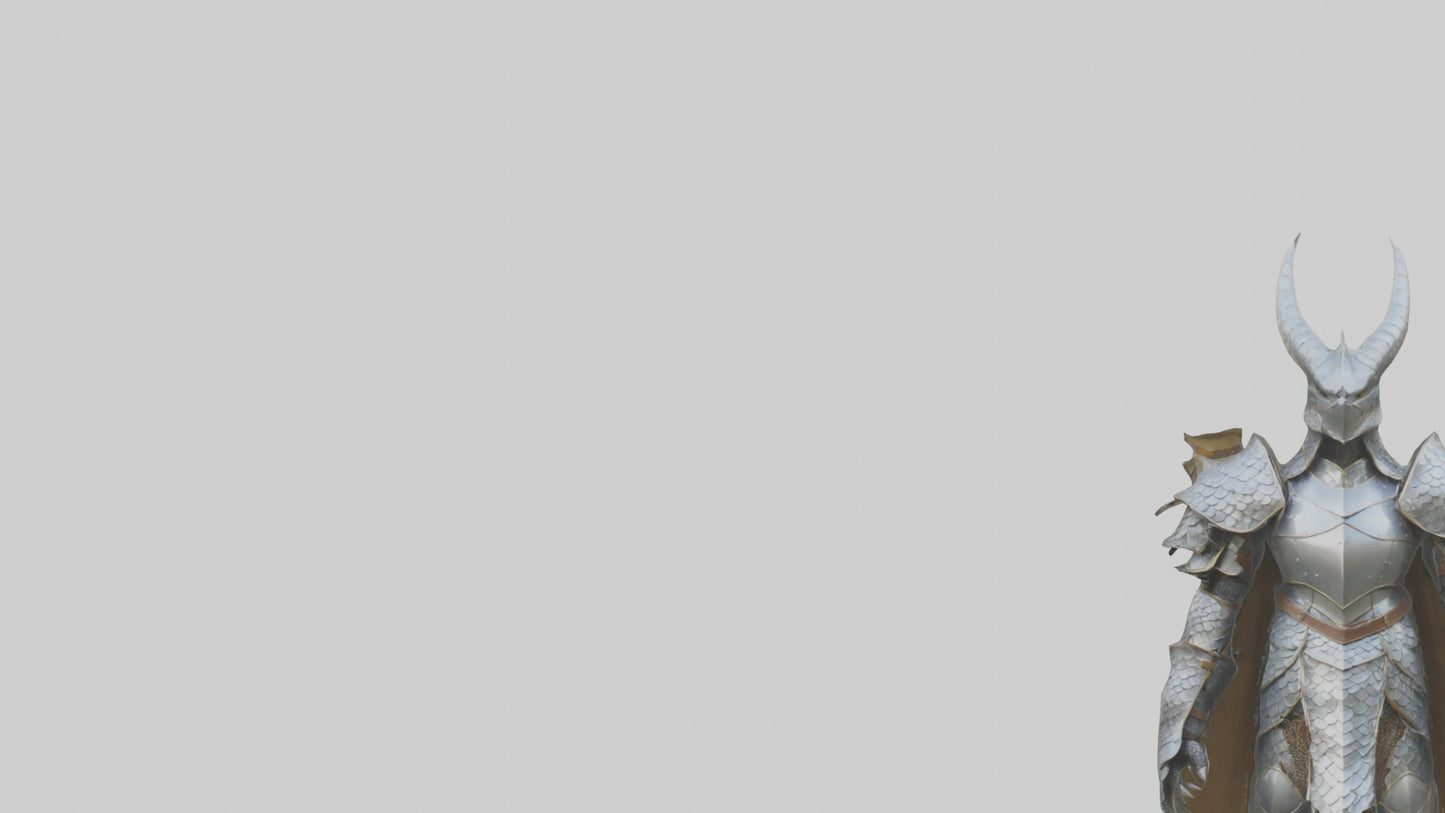 Dragon Scale Armor model VR / AR / low-poly