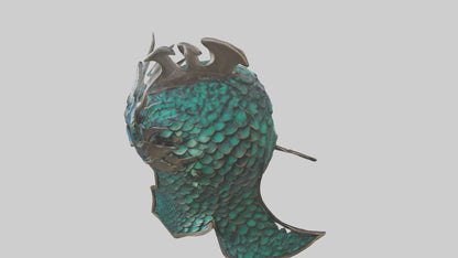 Dragon Scale Helmet model 3D model
