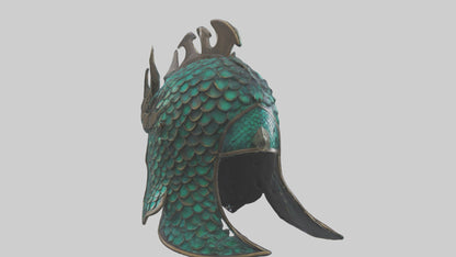 Dragon Scale Helmet model 3D model