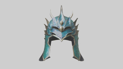 Dragon Scale Helmet model 3D model